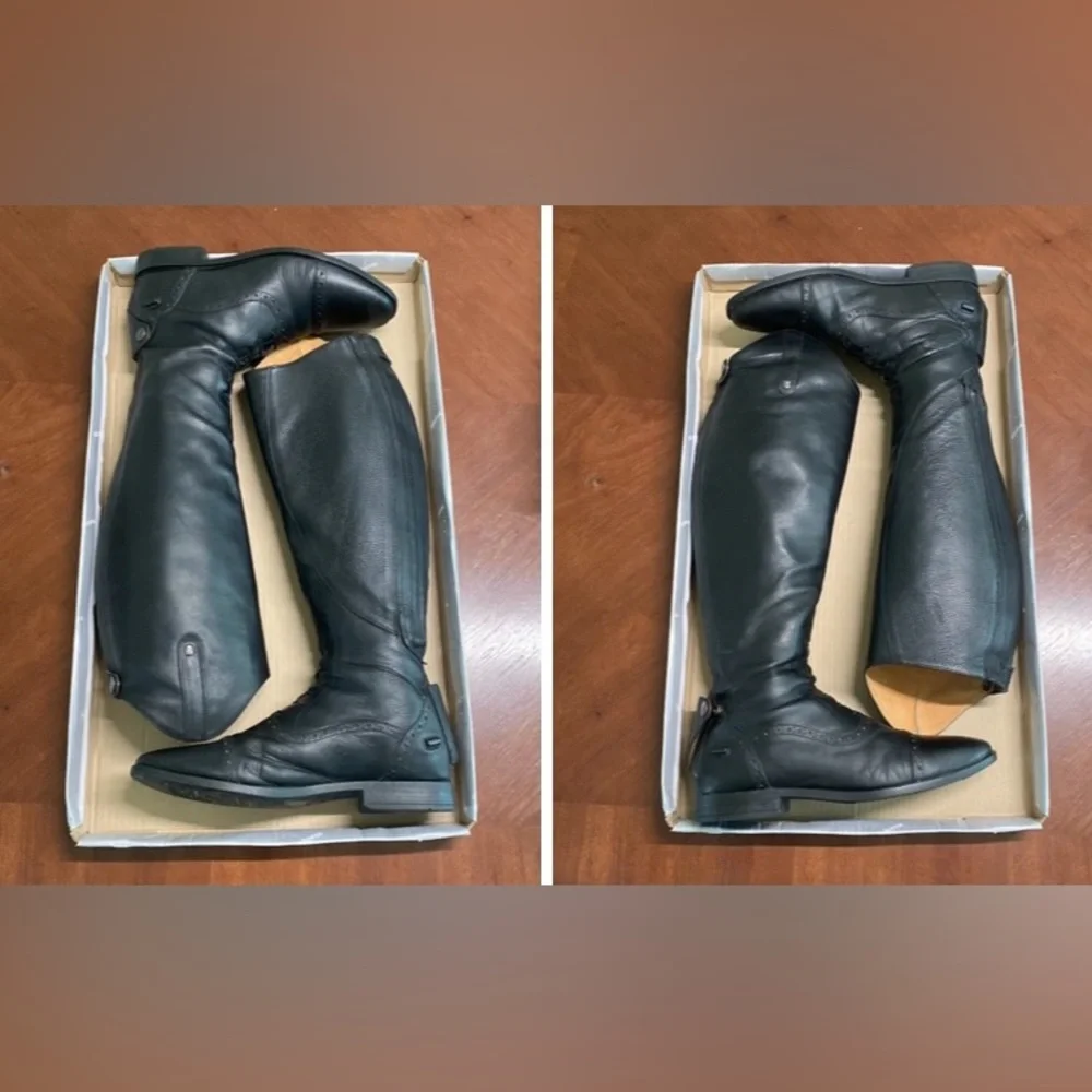 Horze Equestrian English Riding Boots Genuine Leather Sz42R - EU (10R-USA) - Picture 10 of 17